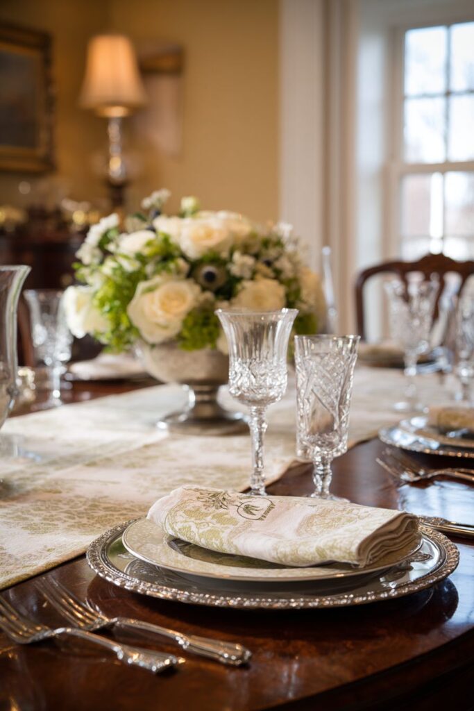 Fine Table Linen and Monogrammed Details