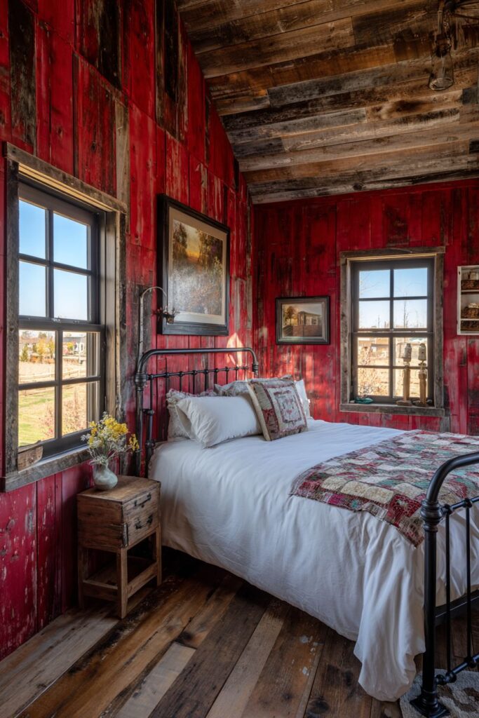 Rustic Red Mahogany Barn Wood