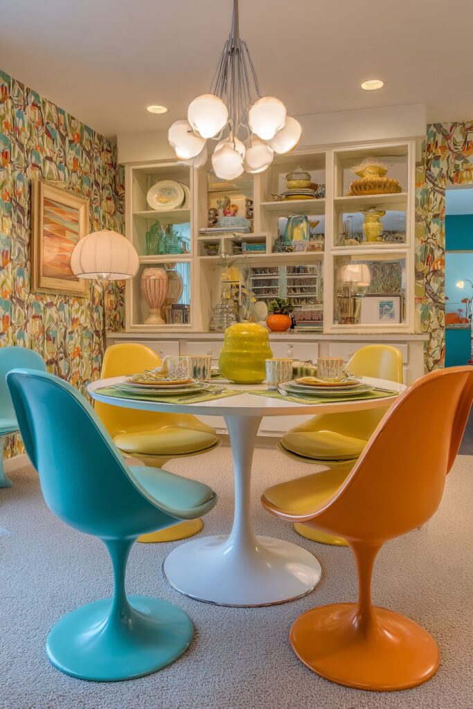 Compact Rainbow Charm with Grasscloth Sophistication