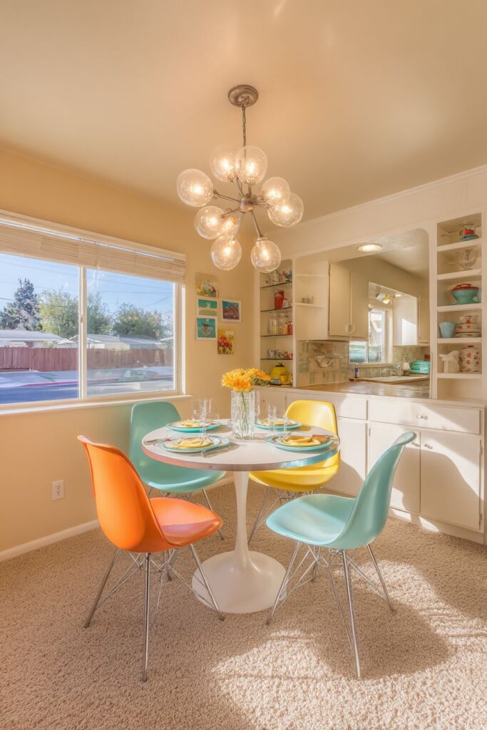 Compact Rainbow Charm with Grasscloth Sophistication