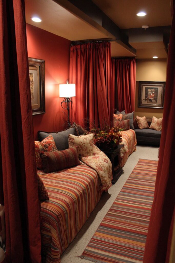 Geometric Headboard Room Dividers