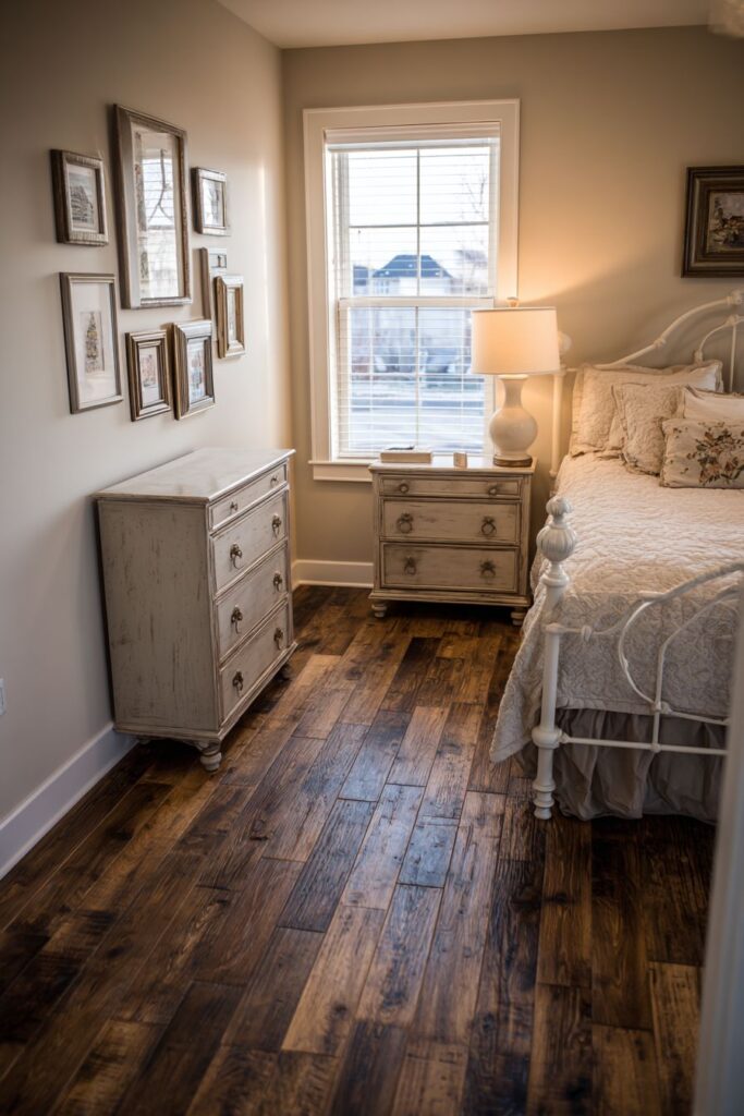Welcoming Guest Bedroom with Painted Furniture