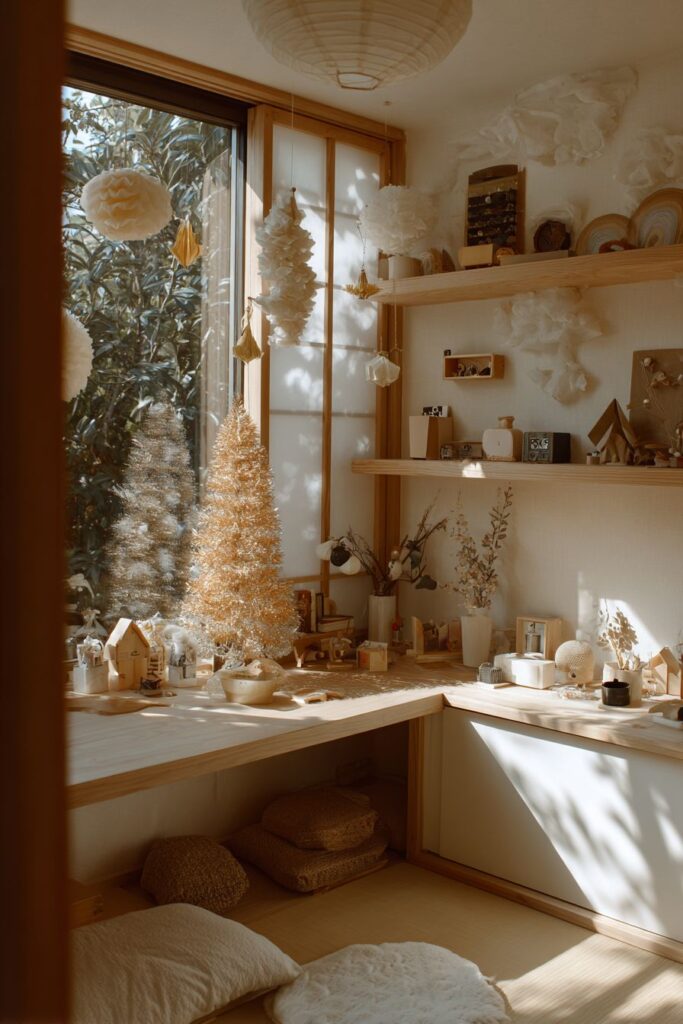 Japanese Minimalist Holiday Serenity