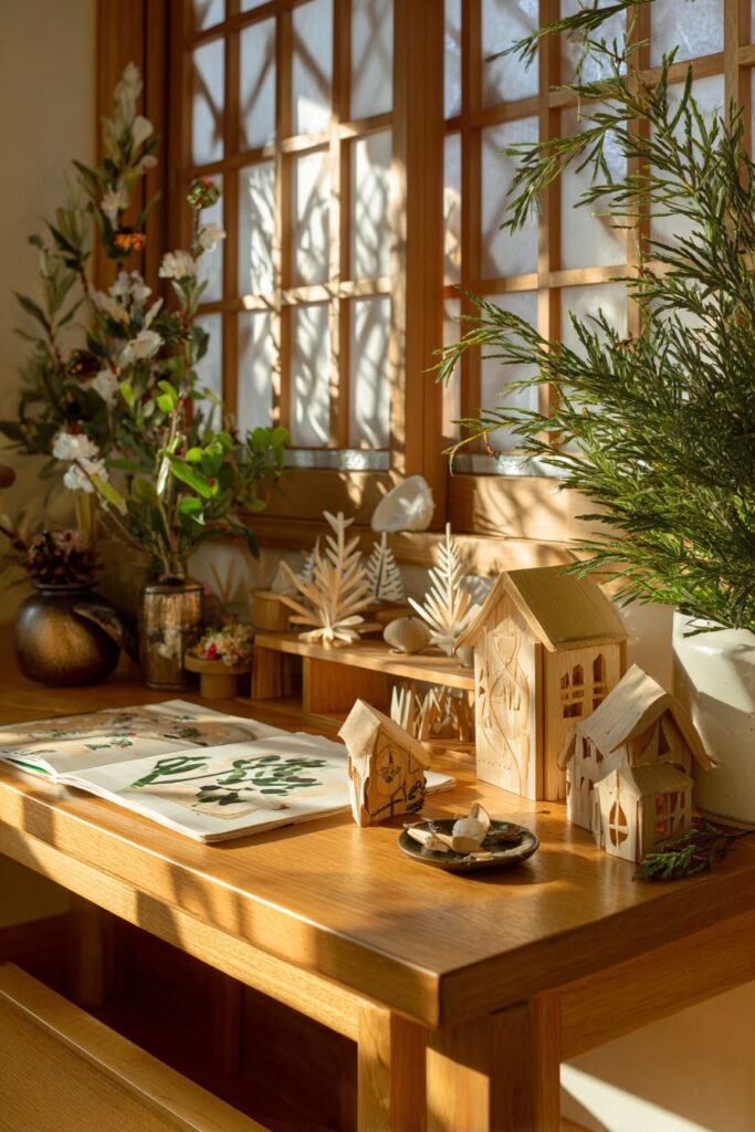 Japanese Minimalist Holiday Serenity