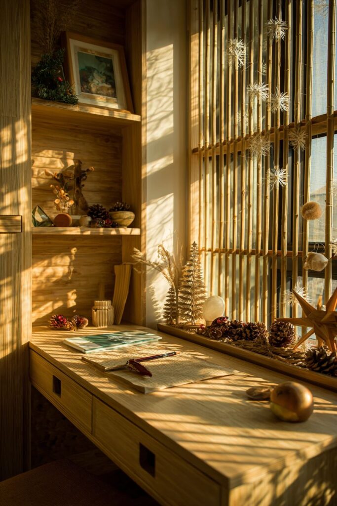 Japanese Minimalist Holiday Serenity