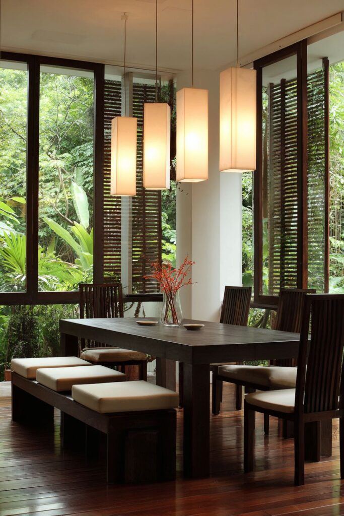 Contemporary Asian-Inspired Low-Profile Zen Simplicity