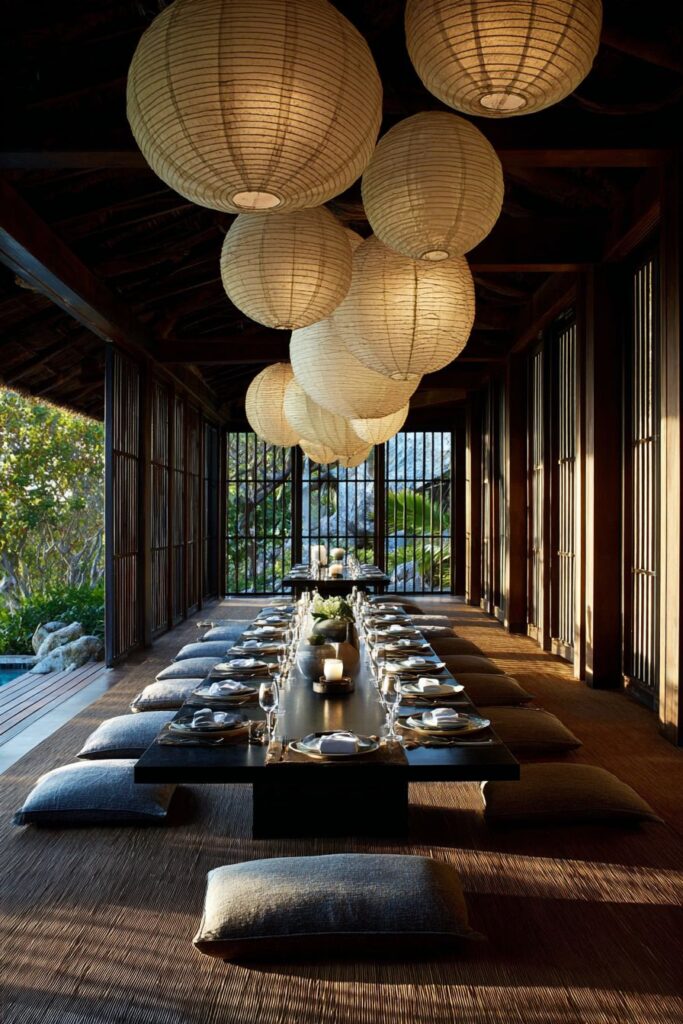 Contemporary Asian-Inspired Low-Profile Zen Simplicity