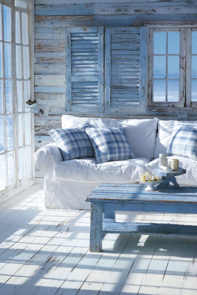 Rustic Reclaimed Wood and Blue Authenticity