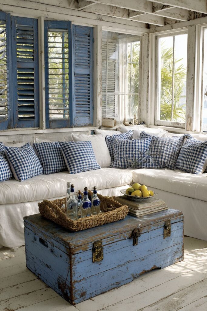 Rustic Reclaimed Wood and Blue Authenticity