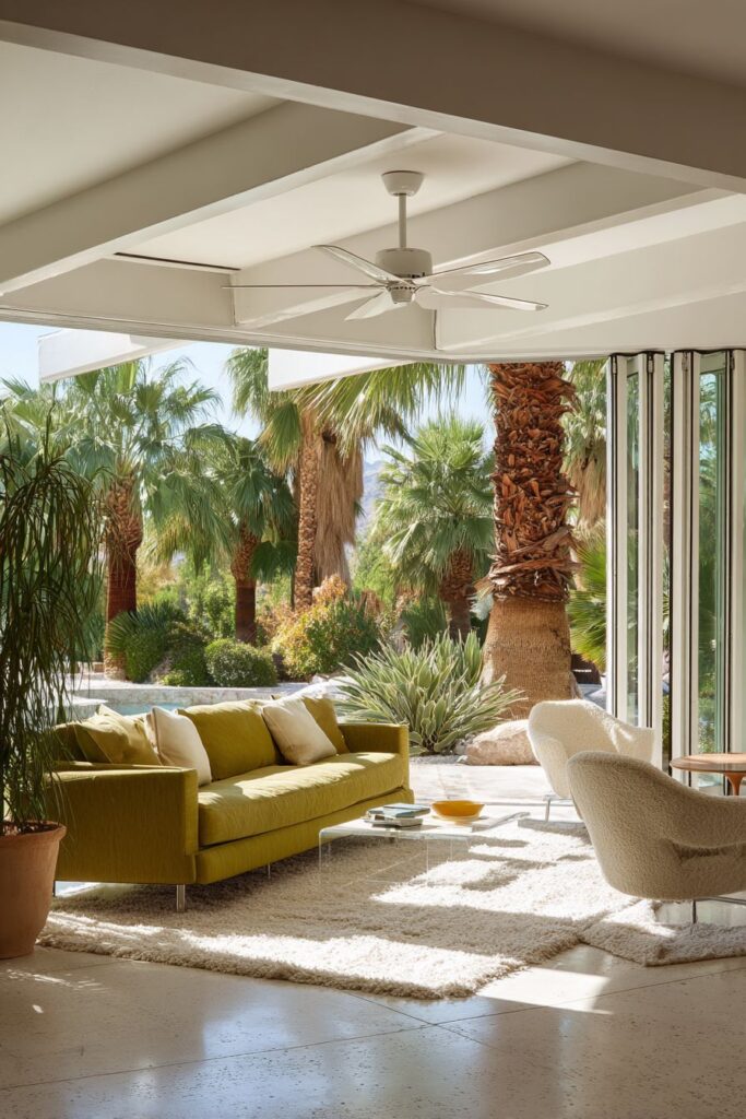 Sliding Glass Doors with Courtyard Integration