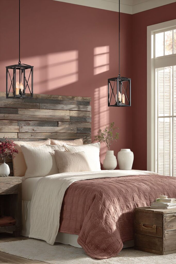 Modern Farmhouse with Dusty Rose Shiplap
