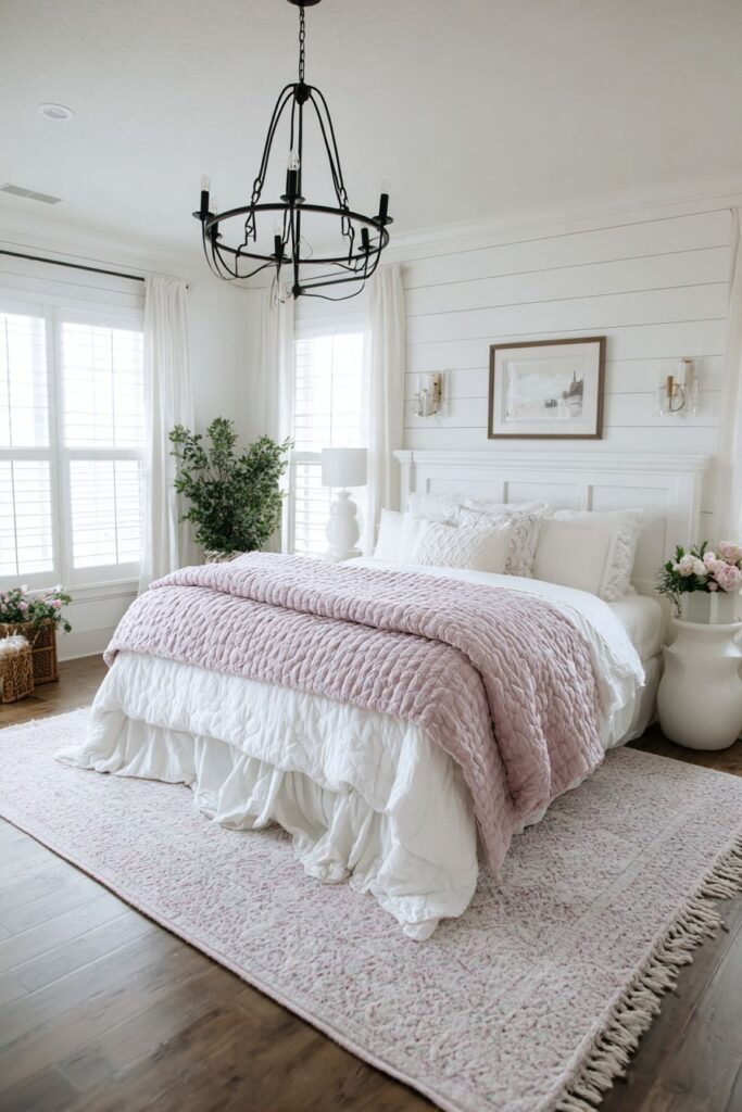 Modern Farmhouse with Dusty Rose Shiplap