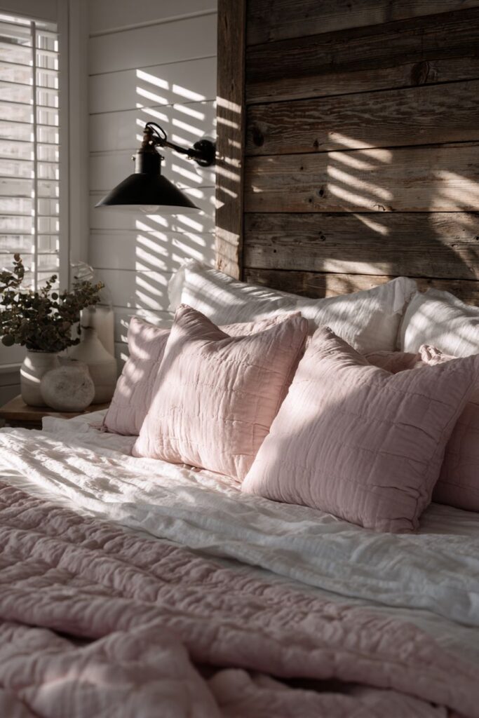 Modern Farmhouse with Dusty Rose Shiplap