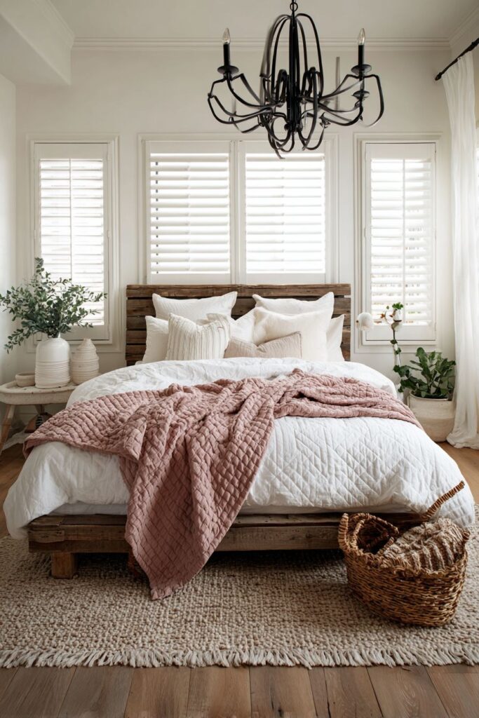 Modern Farmhouse with Dusty Rose Shiplap