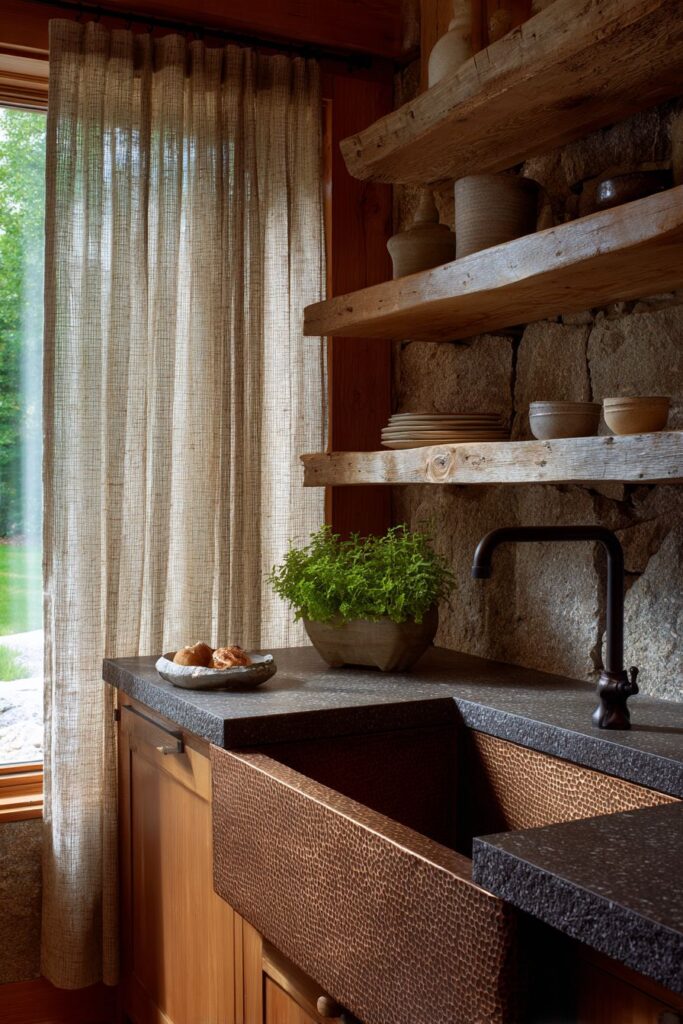 Hammered Copper Sink Heritage