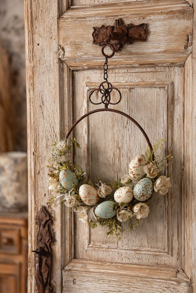 Vintage-Inspired Preserved Flower Wreath