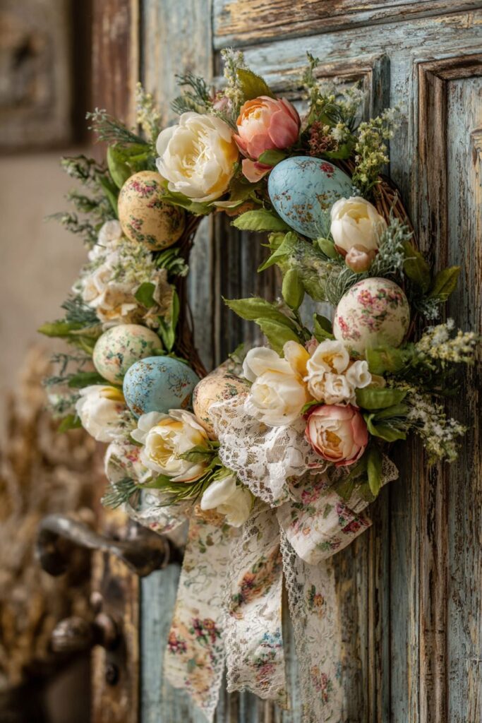 Vintage-Inspired Preserved Flower Wreath