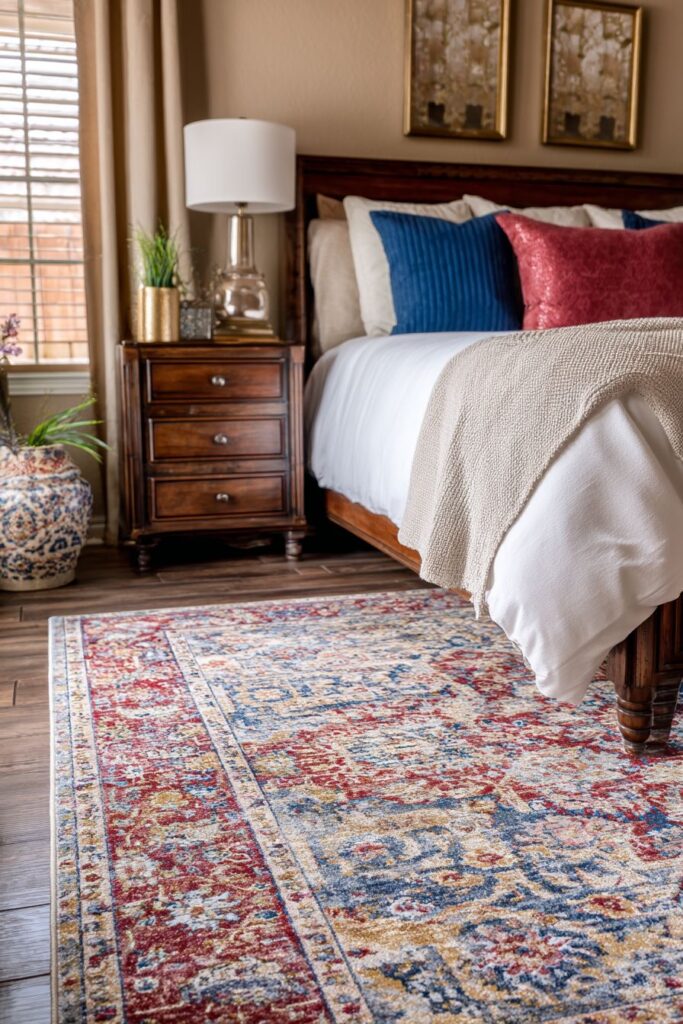 Persian Rug as Autumn Foundation