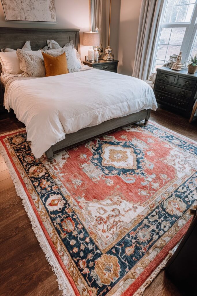 Persian Rug as Autumn Foundation