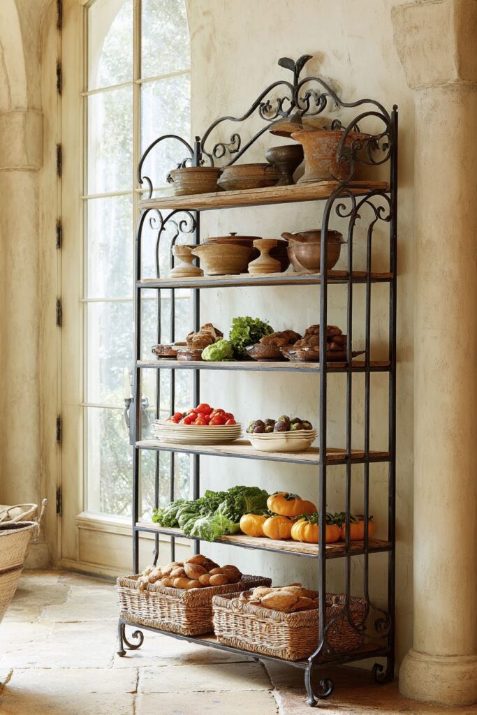The Traditional Baker's Rack Display