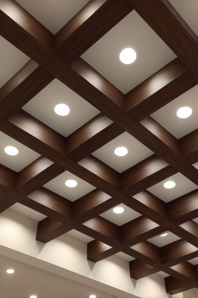 Decorative Wood Grid Framework