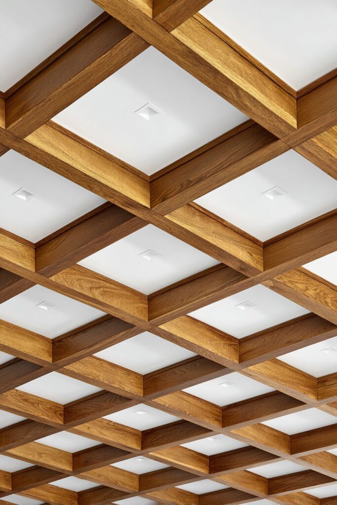 Decorative Wood Grid Framework
