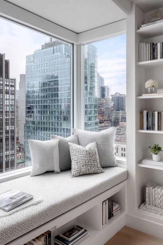 Built-In Window Seating Charm