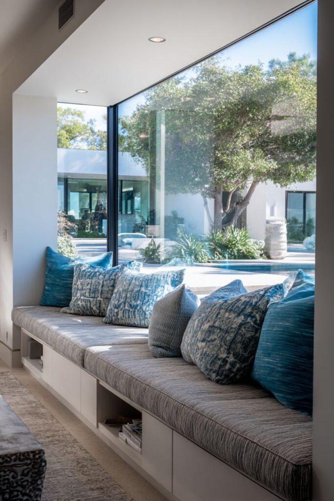 Built-In Window Seating Charm