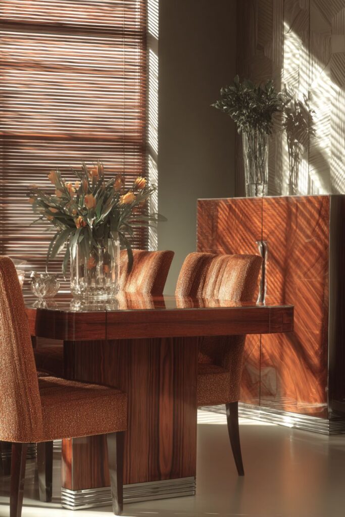 Rosewood Luxury with Geometric Wood Treatment
