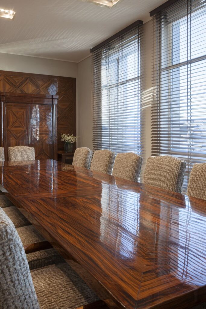 Rosewood Luxury with Geometric Wood Treatment