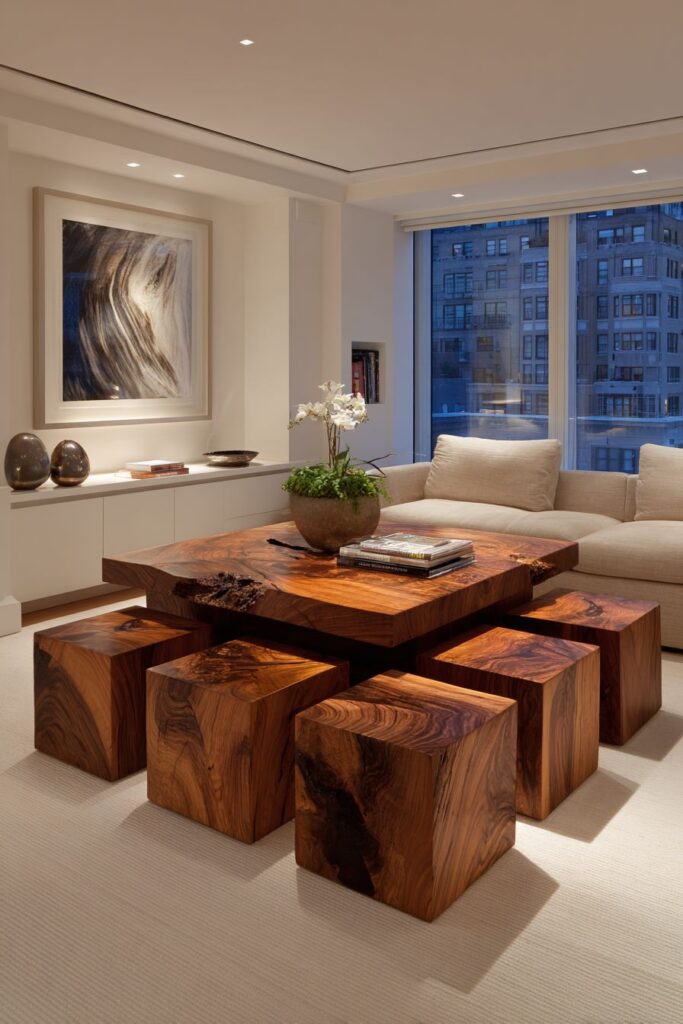 Central Coffee Table Focus