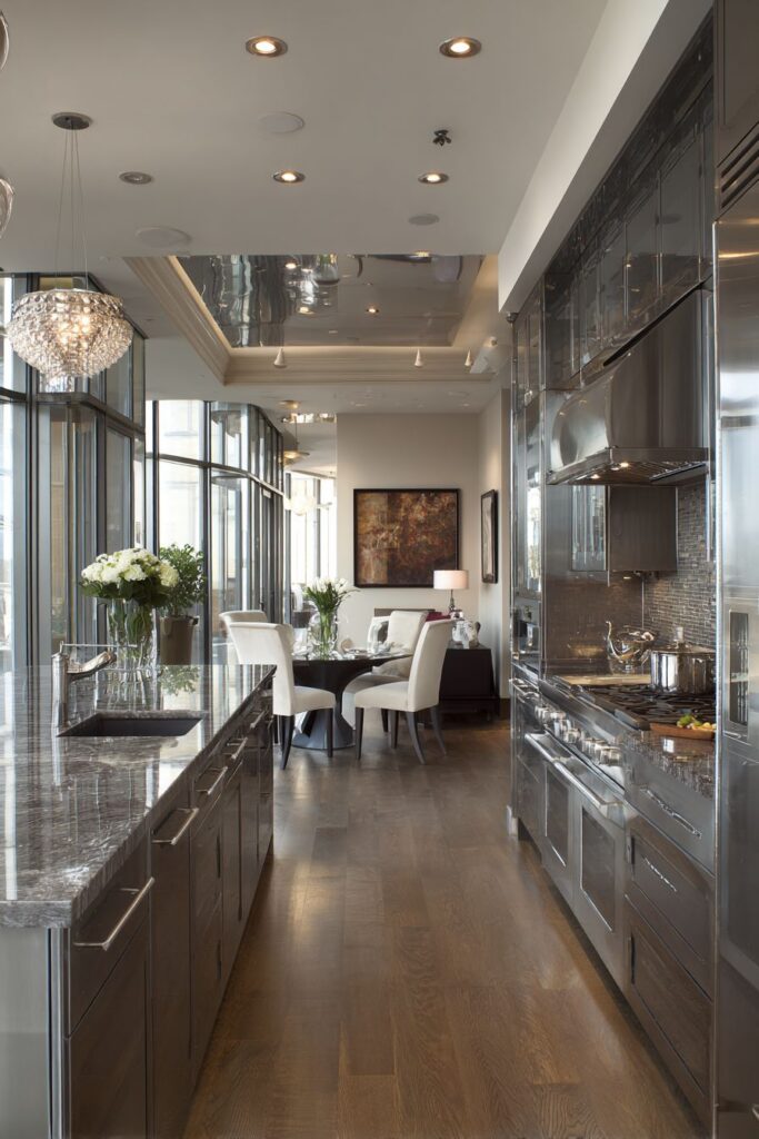 Luxury Multi-Finish Stainless Steel Kitchen