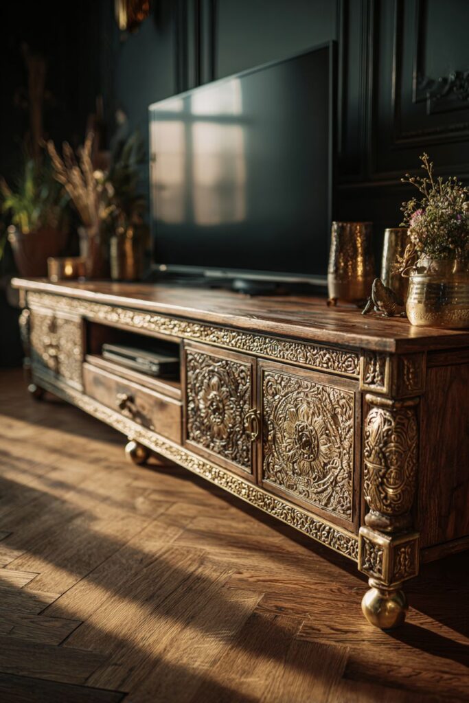 Bohemian Carved Mango Wood Artistry