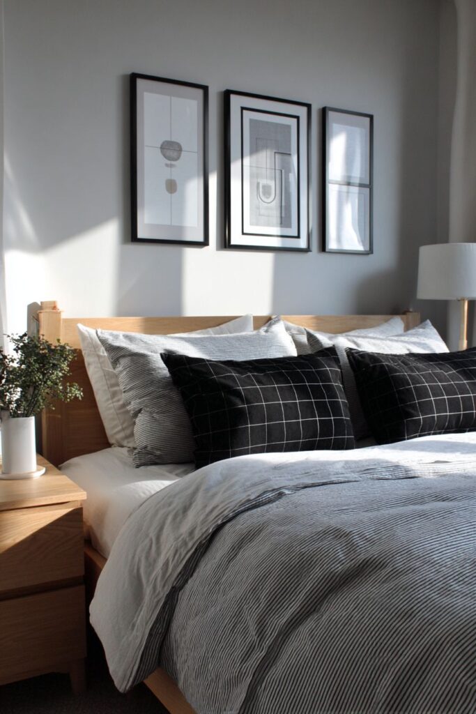 Modern Grid Gallery Wall with Uniform Frames