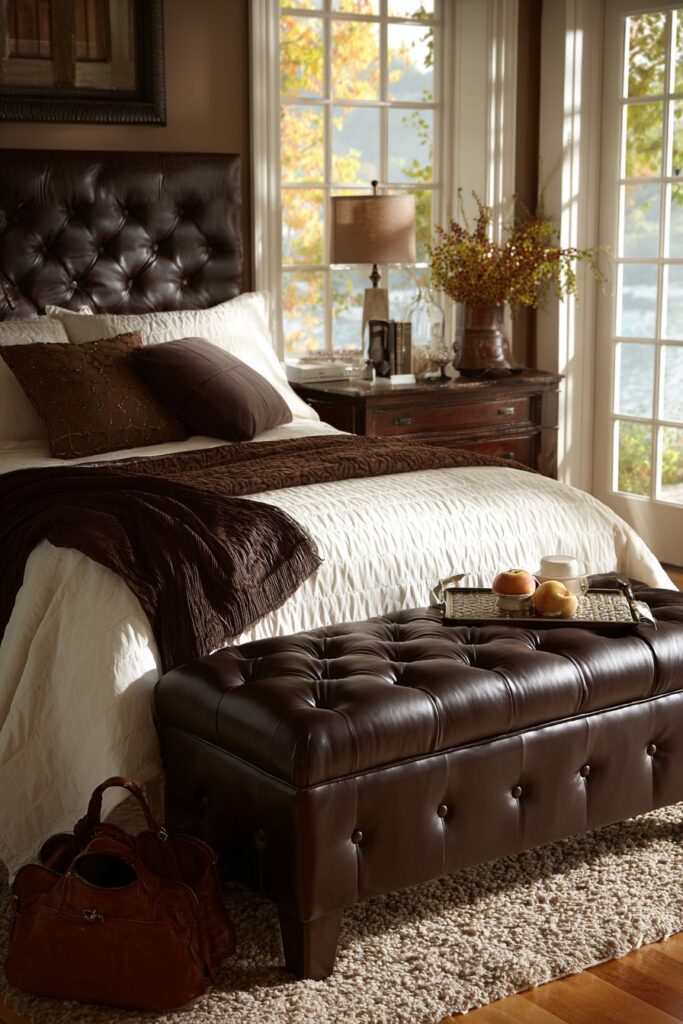 Functional Chocolate Bench Elegance