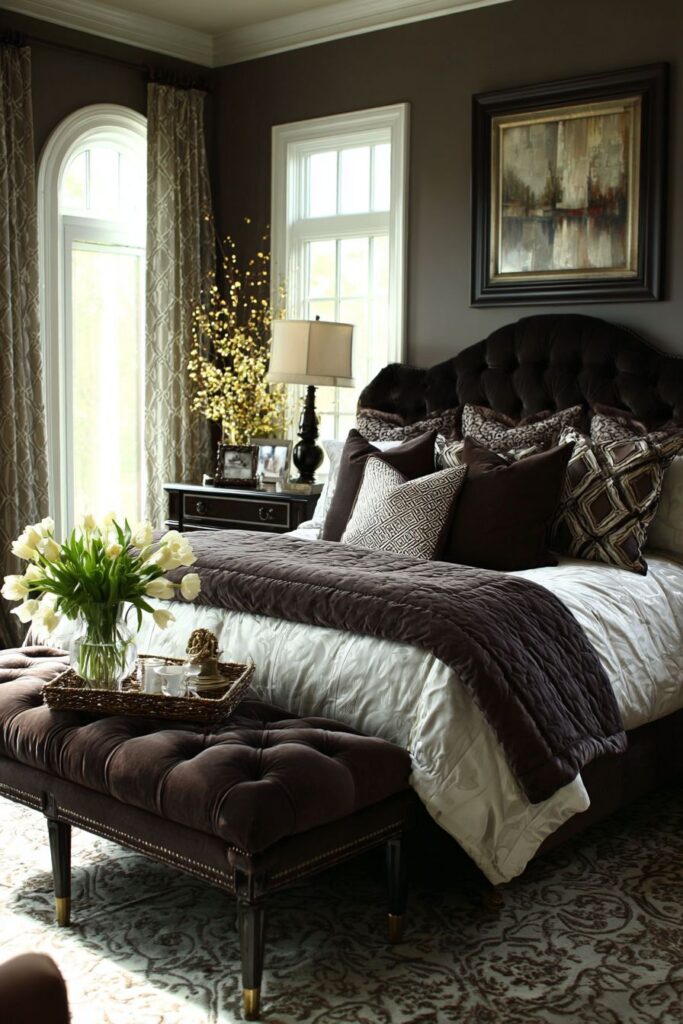 Functional Chocolate Bench Elegance