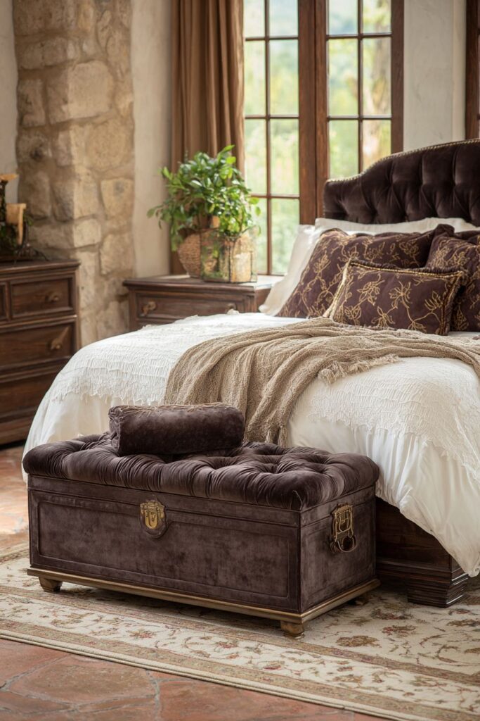 Functional Chocolate Bench Elegance