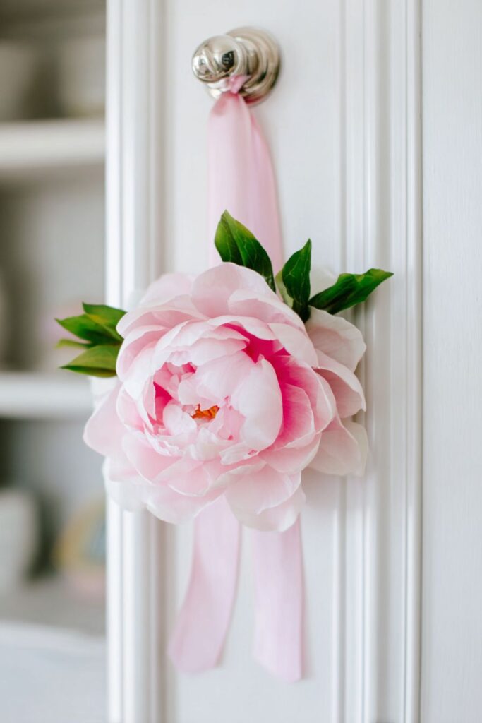 Single Statement Peony Wreath