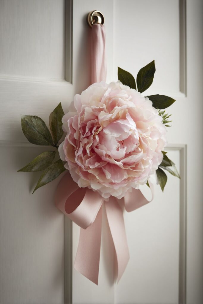 Single Statement Peony Wreath
