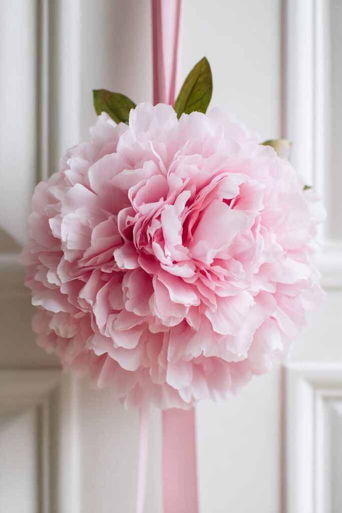 Single Statement Peony Wreath