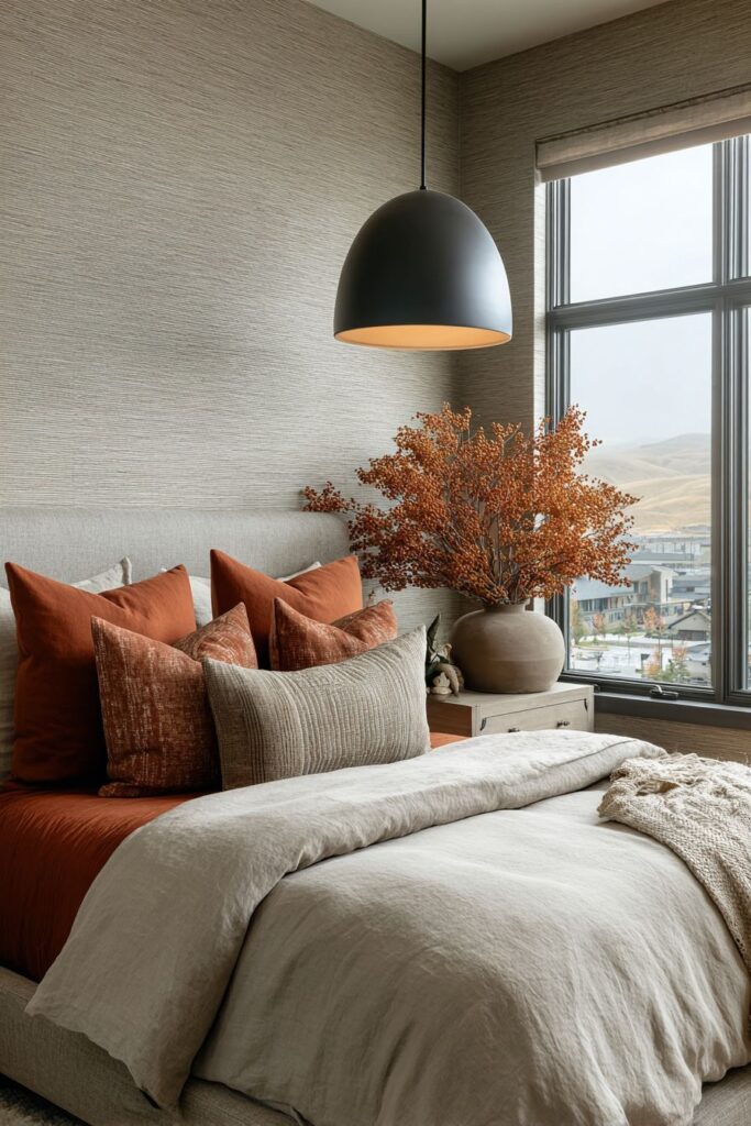 Grasscloth Wallpaper with Textural Warmth