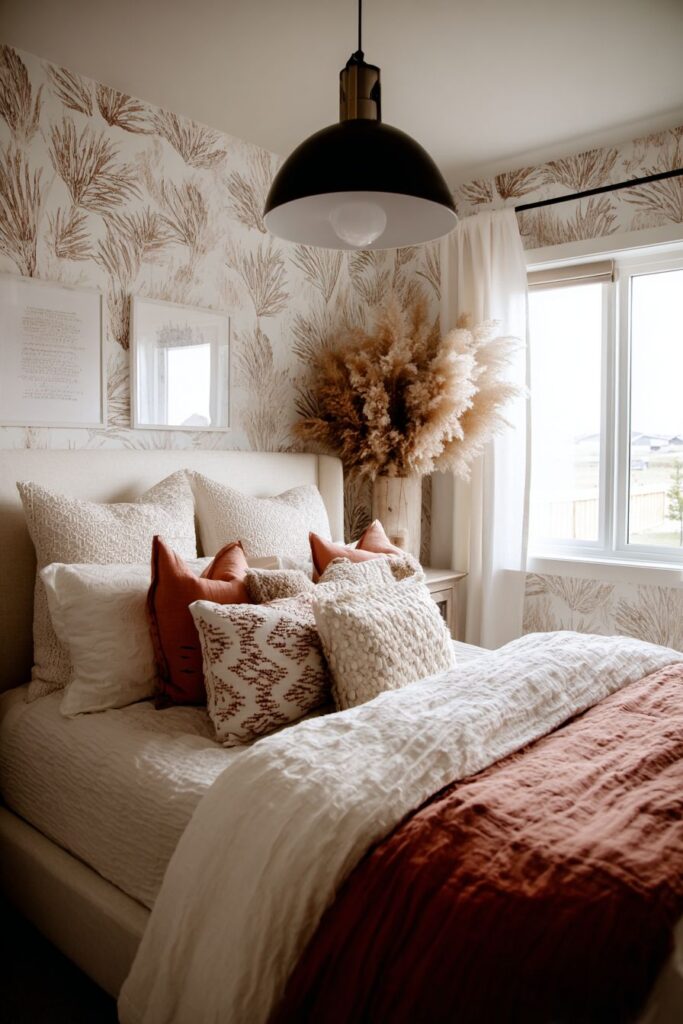 Grasscloth Wallpaper with Textural Warmth