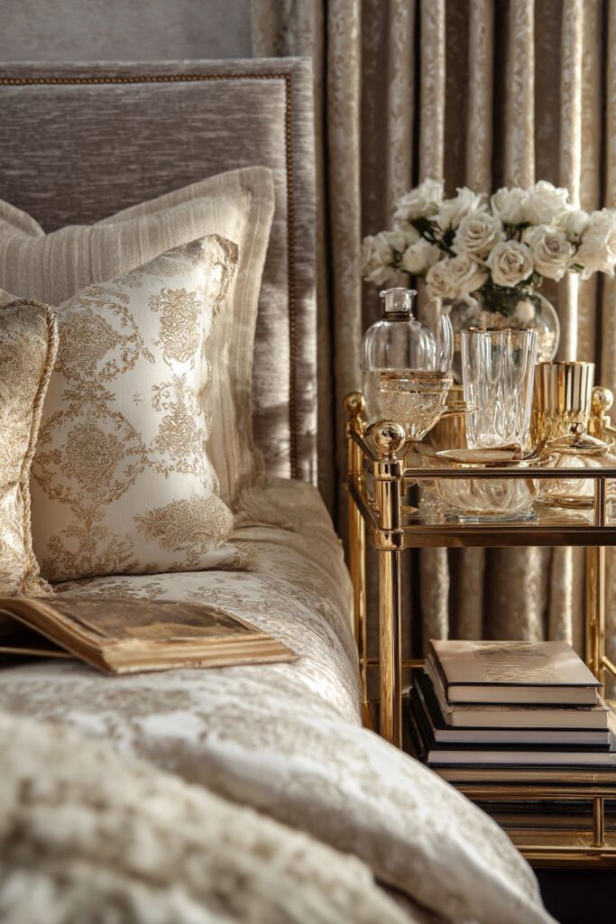 Ultimate Luxury with Gold Bullion Fringe Details