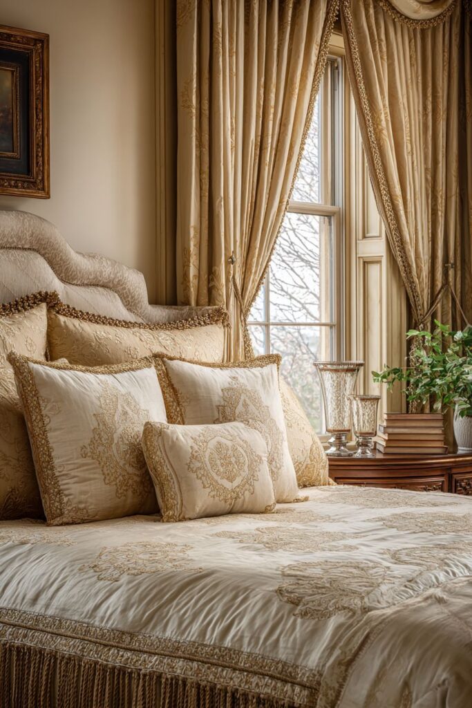 Ultimate Luxury with Gold Bullion Fringe Details