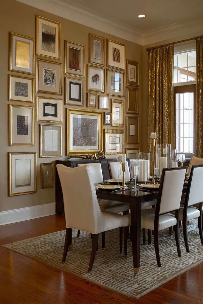 Curated Gold Frame Gallery Wall