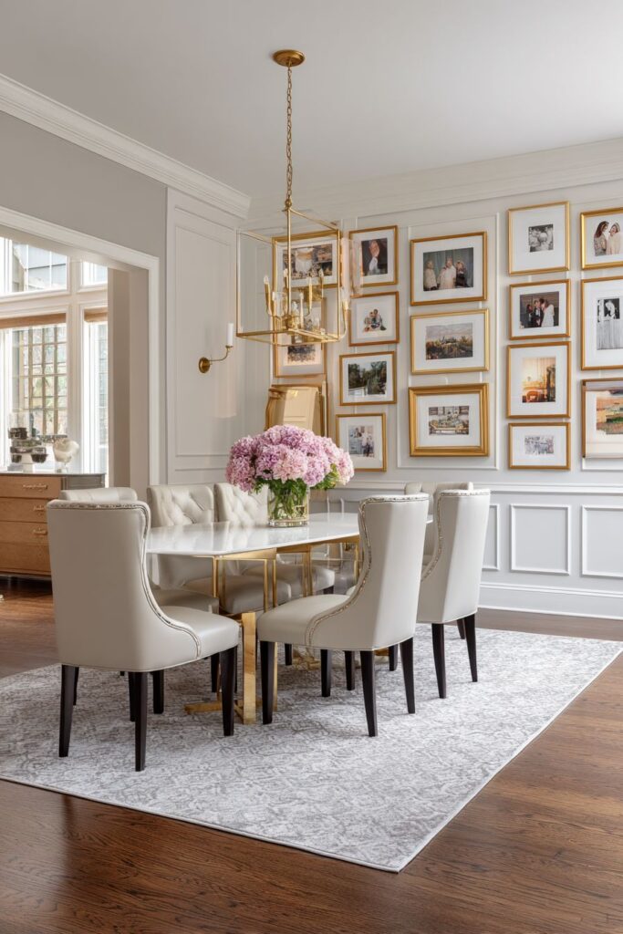 Curated Gold Frame Gallery Wall