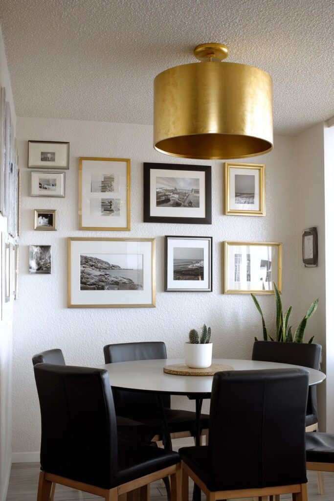 Curated Gold Frame Gallery Wall