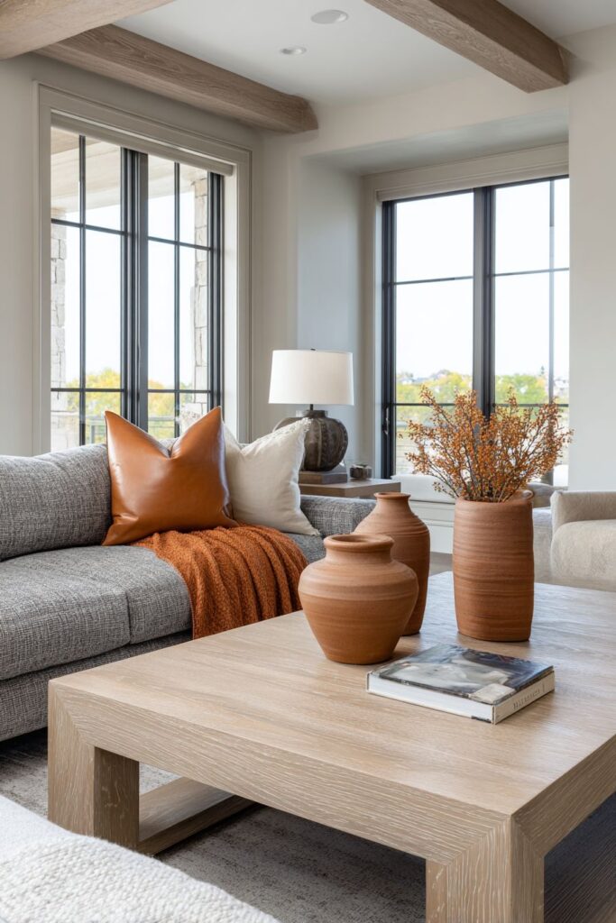 Warm Contemporary in Textured Grey Weave