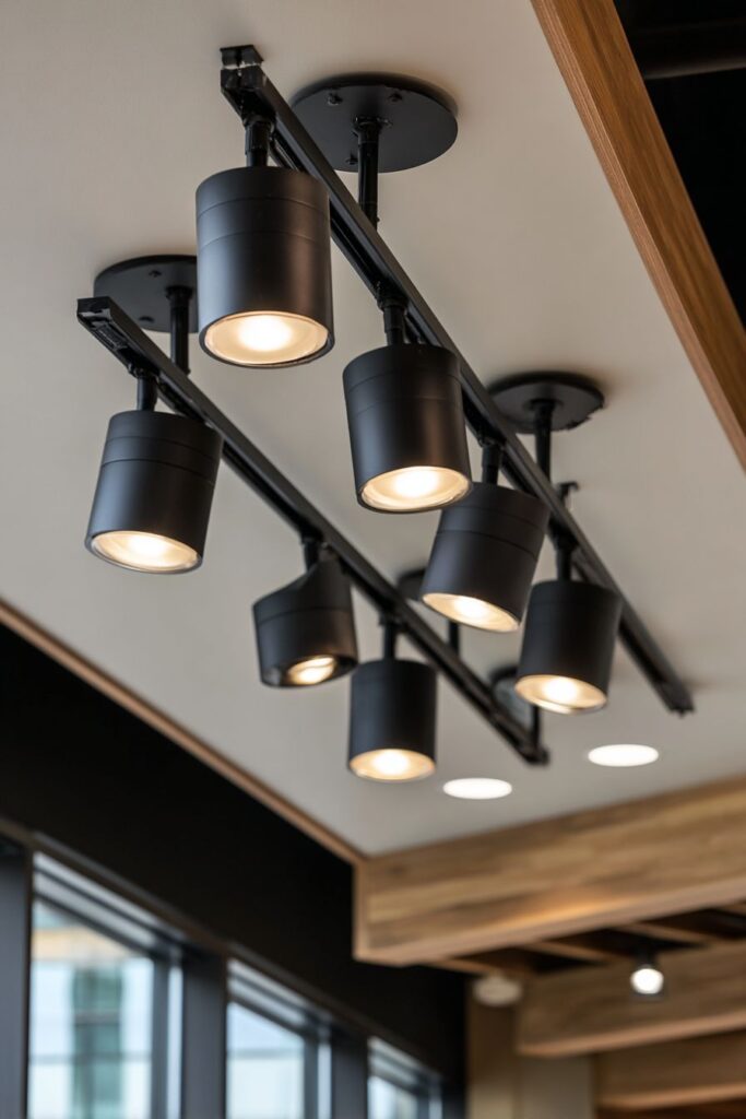 Flexible Track Lighting with Natural Integration