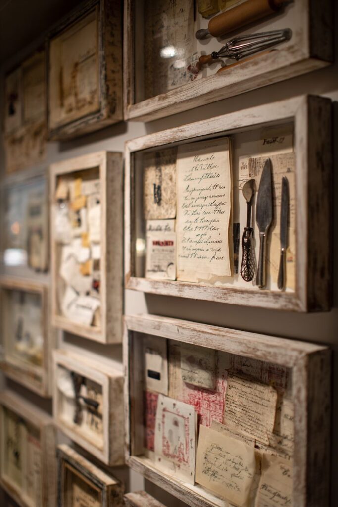 Family Recipe Shadow Box Memorial Display